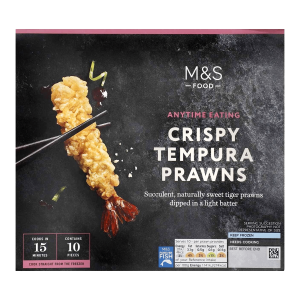 กุ้งลายเสือเทมปุระแช่แข็ง M&S (10 ชิ้น)