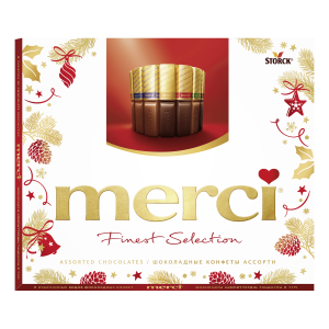 ช็อกโกแลตรวมรส MERCI Finest Selection, 250 กรัม
