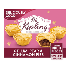 พายลูกพลัม ลูกแพร์ และซินนามอน Mr Kipling (6 ชิ้น)