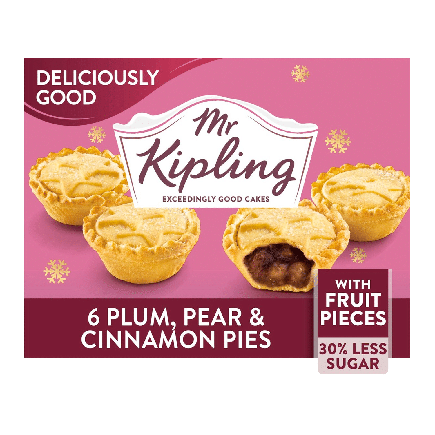 พายลูกพลัม ลูกแพร์ และซินนามอน Mr Kipling (6 ชิ้น)