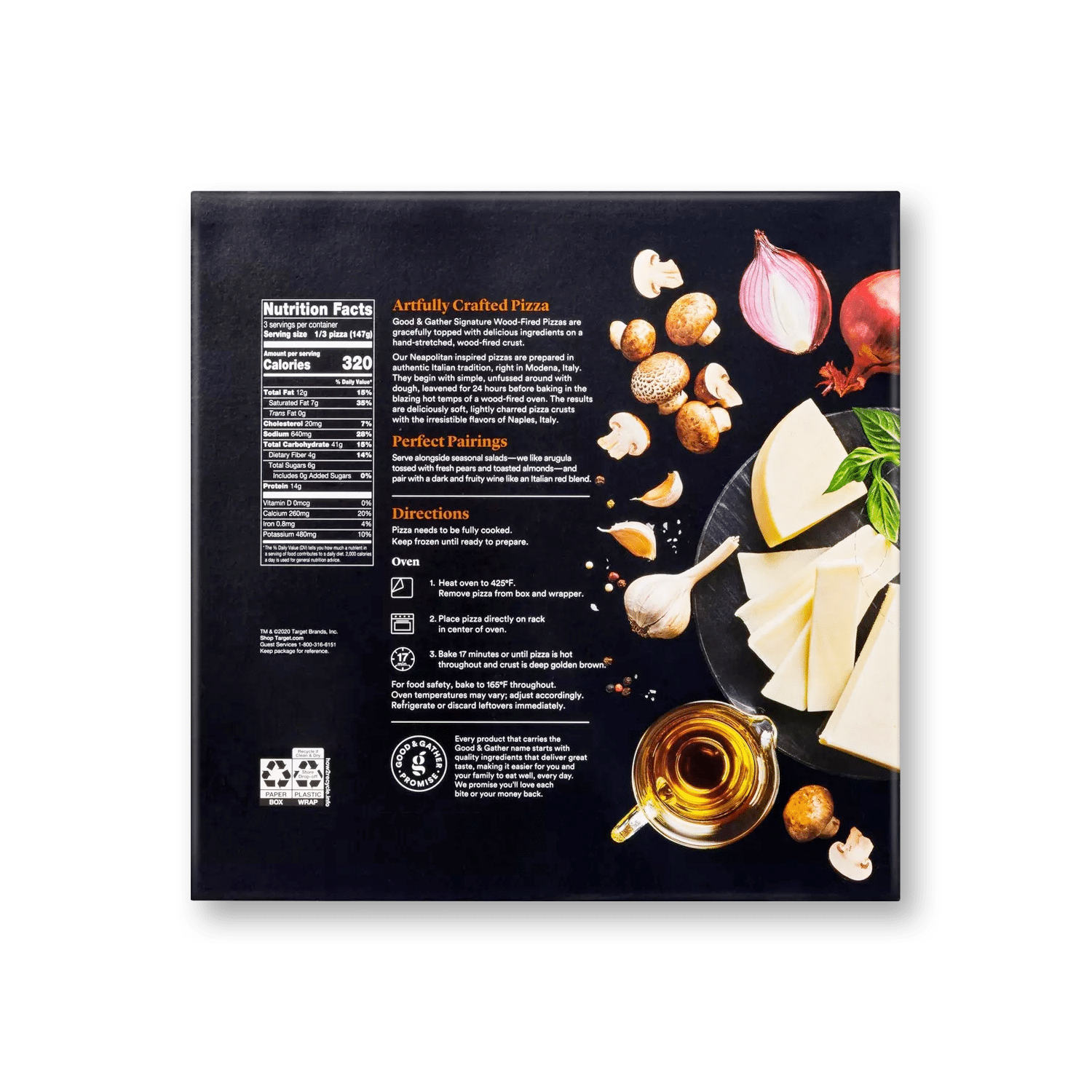 พิซซ่าแช่แข็ง Signature หน้าเห็ดและหัวหอมแดงคาราเมลไลซ์ - Image 2